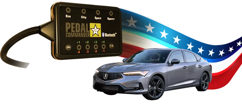 Pedal Commander flag and Acura Integra